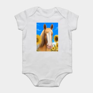 Sunflower Mare Baby Bodysuit